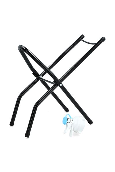 HONEYBEE Stainless Steel Portable and Easy to Setup Foldable Water Dispenser Bottle Stand Black