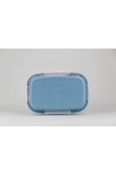 SUNCE Disney Frozen 4-Clip Closure Rectangular Lunch Box Green and White