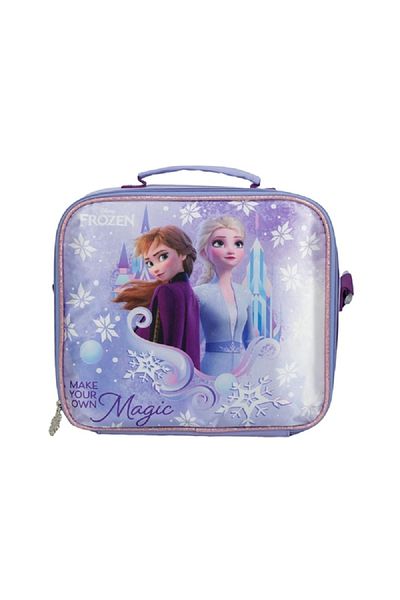 SUNCE Disney Frozen Insulated Zipper Closure Lunch Tote Purple