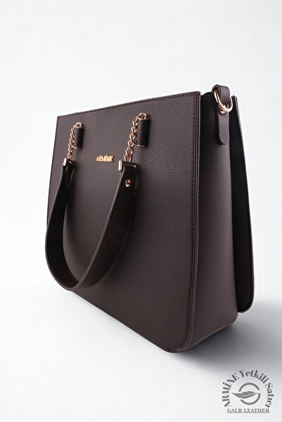 Armine حقيبة كتف نسائية أصلية من Armine ذات جودة ممتازة للاستخدام اليومي 362 بني