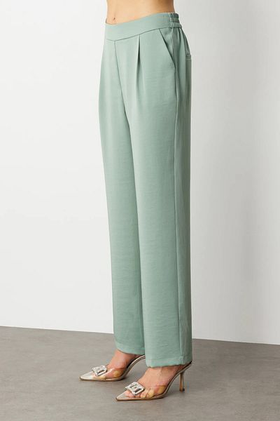 Ekol Single Pile Wide Leg Trousers -4266