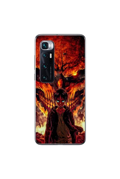 Dali Design حافظة شفافة متوافقة مع هاتف Xiaomi Mi 10 Pro بتصميم Attack on Tit...