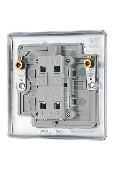 BG British General 20A Double Pole Switch with Power Indicator Polished