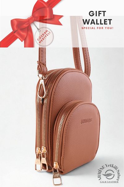 Armine Original Armine Premium Quality Women's Shoulder Bag Suitable for Daily Use 384 Tan +1
