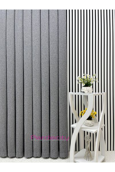PERDECITY Bohemian Style Phuket Gray Backdrop Curtain 1X3 Frequent Pile [Single Wing] Ironing Not Ask Suitable for Any Room