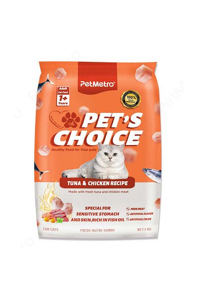 Others Pet Metro Tuna & Chicken Flavor Adult Cat Food 1kg
