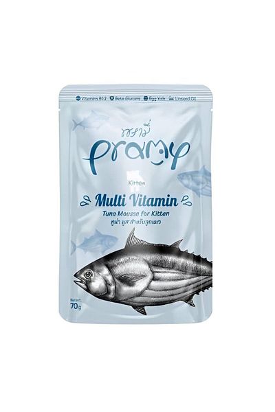 pramy Brami Wet Food for Kittens - Kitten with Tuna 70g