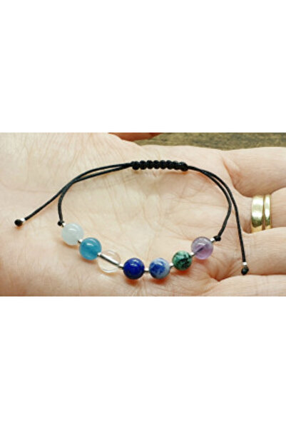 byRetroChique Bratara zodia sagetator cu semipretioase si bilute de argint 925