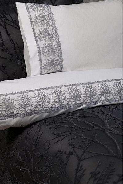 Çeyiz Diyarı Dowry Land Natural 10 Piece Blanket Dowry Set Anthracite