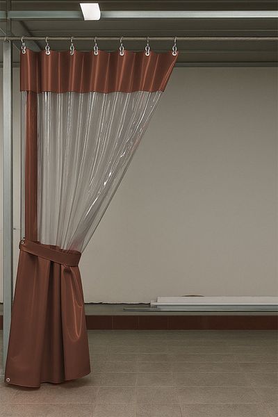 size ne lazım 0.80mm Transparent Auto Service and Wash Partition Curtain 12 Colors Height 200cm X Width 250cm