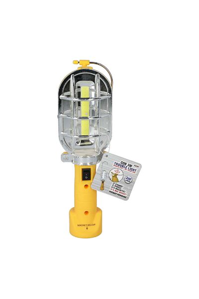 Blazing Ledz Shawshank 3W Magnetic Base Hanging Hook Rubberised Grip Cob Trouble Light Yellow