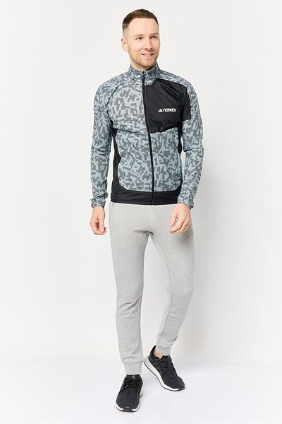 adidas Men Sportswear Fit Long Sleeve Outdoor Jacket, Multicolor