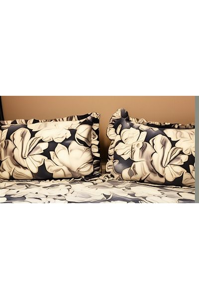 Taç Crown Flange Pillow Case Set 2X50X70 Cm. Cotton Satin