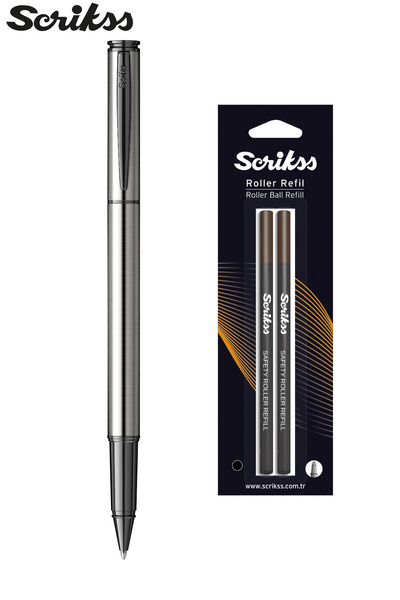 Scrikss WIZ DESIGN - 64 ROLLER SİYAH KROM, KRİSTAL KUTU + SİYAH ROLLER YEDEK ...