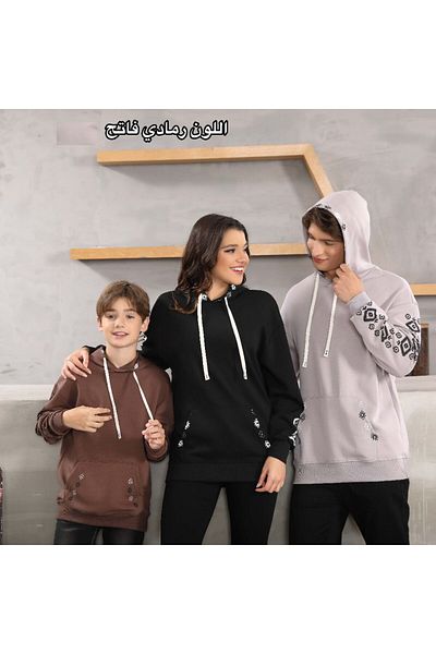 ALANAQA Unisex Oversized Hoodie Winter Pullover
