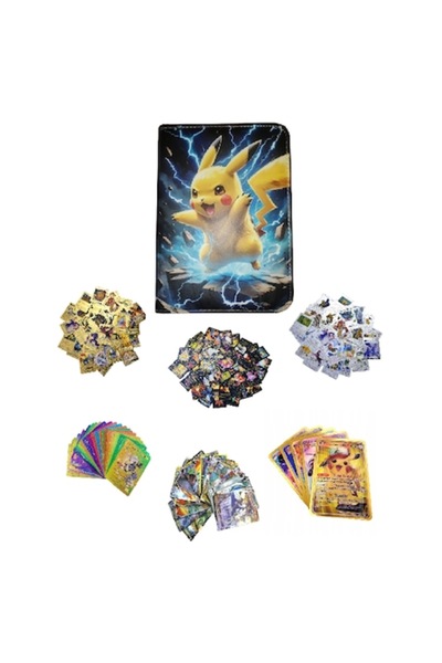 victiny Set de joaca album cu 140 carti de colectie VICTINY® galben