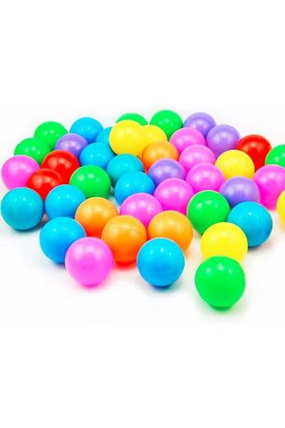 Toybox Toy Box 50-Piece Soft Plastic Ocean Balls Set Multicolor 6x6x6Cm