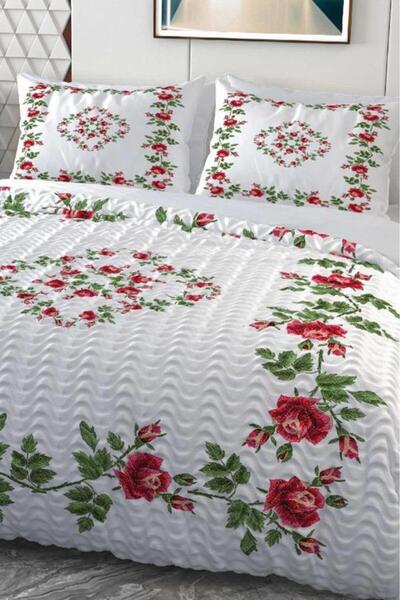 Çeyiz Diyarı Σετ διπλής παπλωματοθήκης Loren Micro Satin 3D με ψηφιακή εκτύπω...