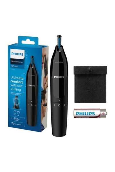 Philips Nose Trimmer NT1650/16 - Gentle Nose & Ear Hair Trimming, Wet & Dry, ...