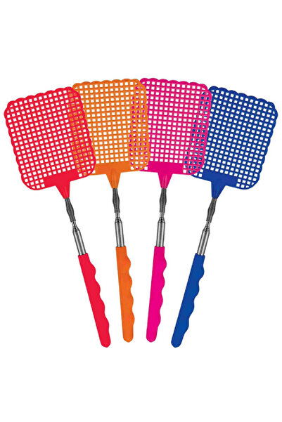 Blazing Ledz مضرب ذباب قابل للتمديد بمقبض مبطن، ألوان متنوعة، 29 بوصة