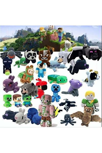 victiny Set 5 Minecraft Plush VICTINY ® 15/20 cm