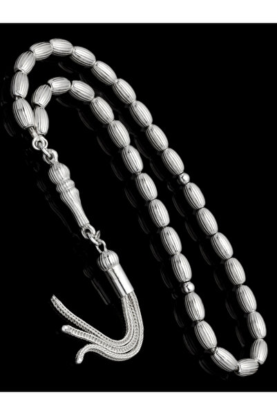 EHİNOS Sertifikalı Gümüş Tespih 5x8mm 20Gr Arpa Kesim