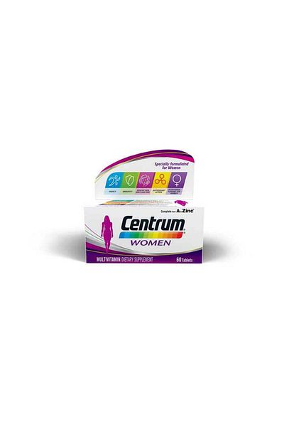 Centrum Women A To Zinc Multivitamin Tablets 60's Bottle