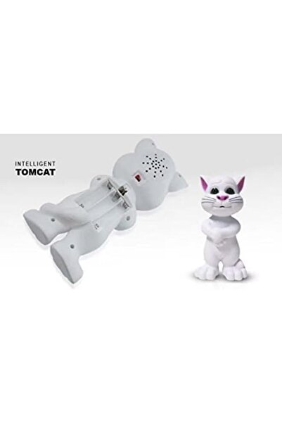 Toybox Toys-Box Smart Talking Tom Cat - White, Interactive Plush Toy