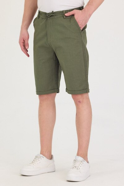 IMPOSING JNS Чоловічі шорти з легкої тканини, регулярного крою, нового сезону, кольору хакі
