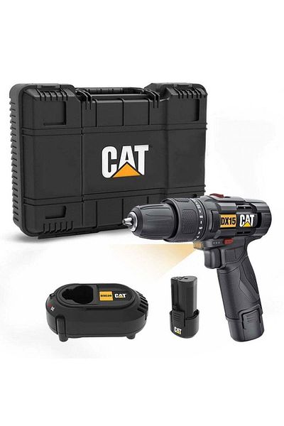 Caterpillar 12V 2A Cordless Hammer Drill CAT DX15.1 with 2 battery and charger