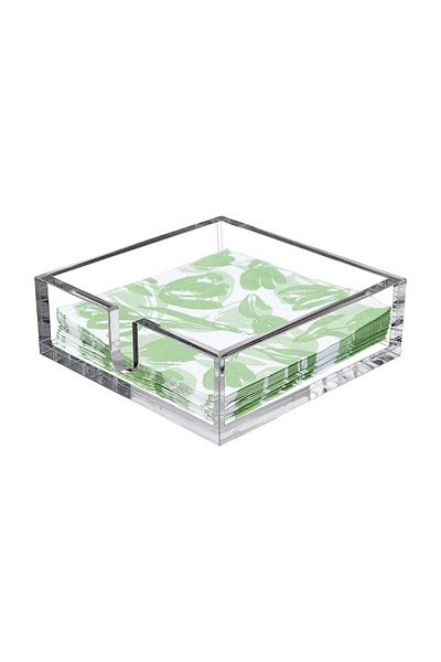 SMARTPOINTS Acrylic Lunch Napkin Holder, Table Top Decorative Napkin Tray for Dining Table and Kitch