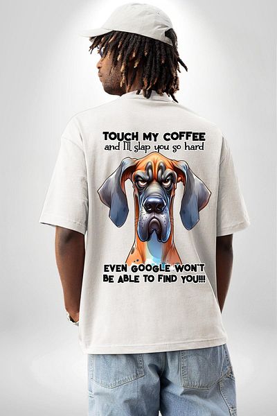 Angemiel Google Can'T Even Find My Coffee Mixer! White Oversize Women's Men's Front and Back Printed T-Shirt