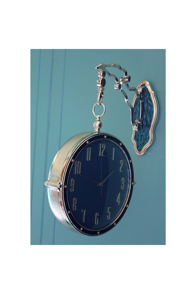 Store Duvara Asmalı İstasyon Saati 50*34 Cm