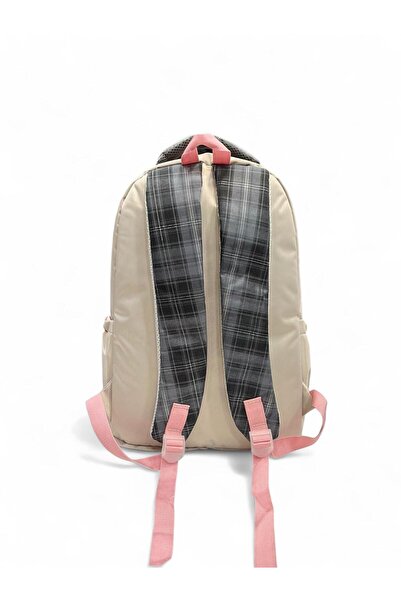 Epod Boys / Girls Middle School Wide Pocketed Patterned 5 Pocket School, Back, Backpack