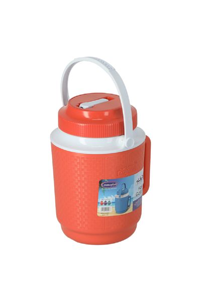 Cosmoplast مبرد مياه بلاستيكي Keep Cold - أحمر وأبيض