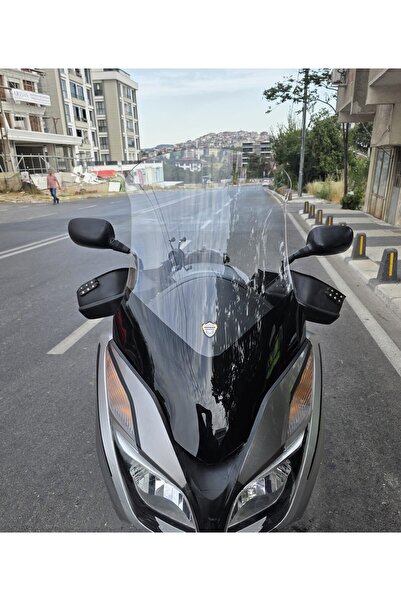 MOTOCAM Honda Forza 300 Uyumlu Ön Cam 2014-2017 Model 75cm Şeffaf Renkli 4mm