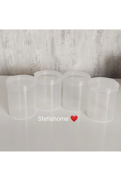 Home Small Cylinder Transparent Multi-Purpose Round Storage Containers Suitable for Use