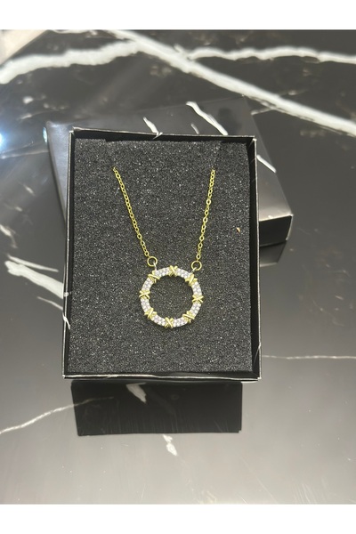 staınless steel قلادة دائرية من الفولاذ