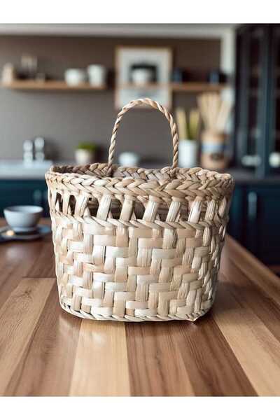 EM&MA DESİNG Emma & Wicker Basket/Organizer with Handles (20X15)