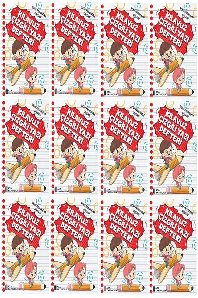 Ata Yayıncılık 1. Classroom New Suitable for Müfredata Writing Pad Medium Size (12 Pieces)