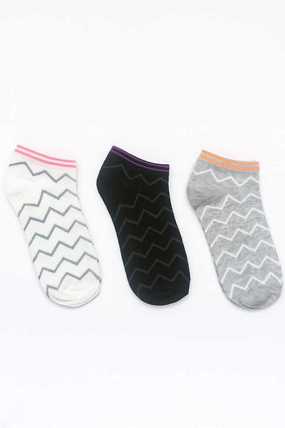 NESA 3' Pair of Different Patterned Women's Booties Socks Flexible - Cat*Smile*Line*Heart*Melody*Star Patterned