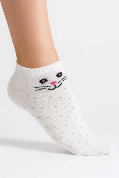 NESA 3' جوارب نسائية مزدوجة بأنماط مختلفة مرنة - قطة*ابتسامة*خط*قلب*ميلودي*نجمة