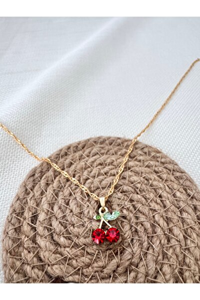 Judas Takı قلادة على شكل كرز ذهبي