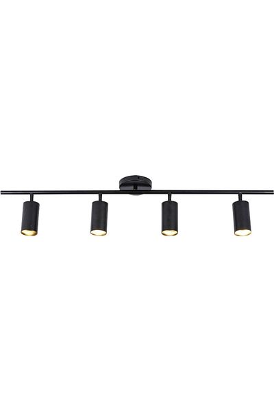 Jiju Chandelier, LED Spot 58cm Black GU10, 4x10w(maximum), Wall and Ceiling, 220V