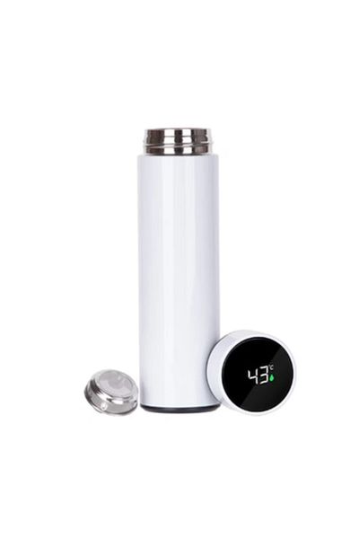 victiny Smart Thermos VICTINY® White with Temperature Indicator