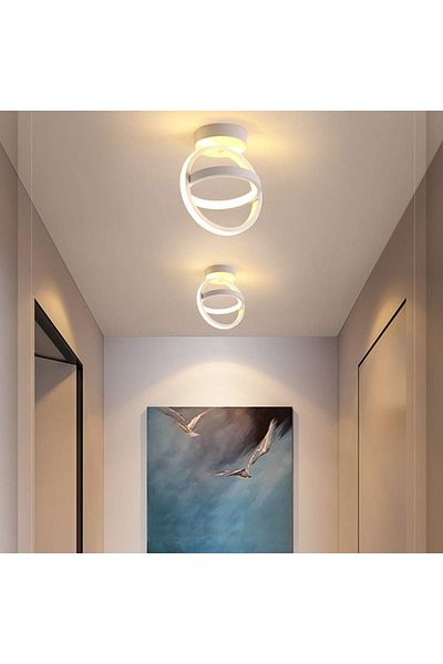 Jiju Ceiling Light 2 Circles LED Warm Light Neutral Cool Light 26 W