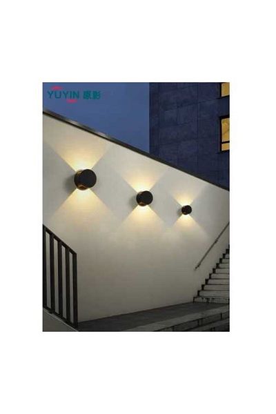 Jiju LED wall light IP65 Outdoor 10 W Warm light