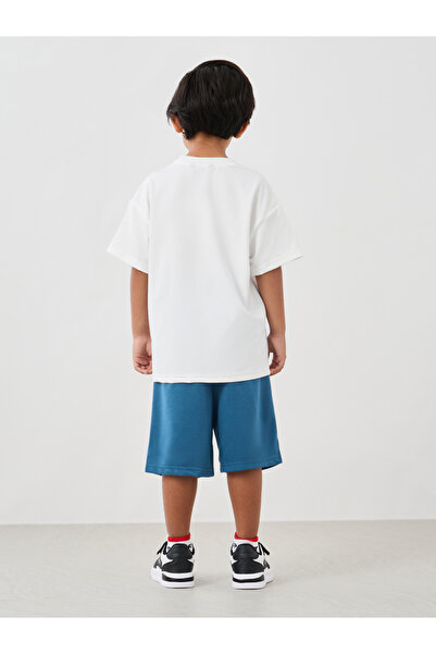 Styli Boys Typography Print Oversized Tee and Shorts Set
