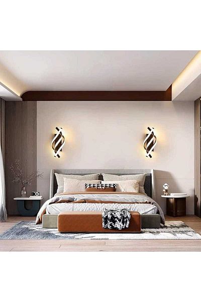Jiju LED Wall Lamp Black 20 W 1000lm Cold/warm/neutral light