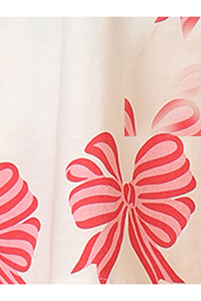 Anthrilo By Styli All-Over Bow Print Short Sleeve T-Shirt and Shorts Set